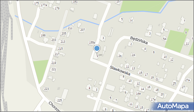 Kielce, Sławkowska, 1, mapa Kielc