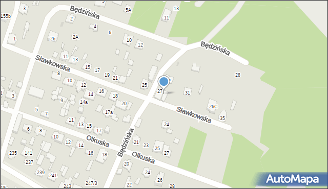 Kielce, Sławkowska, 29, mapa Kielc