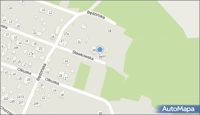 Kielce, Sławkowska, 35, mapa Kielc