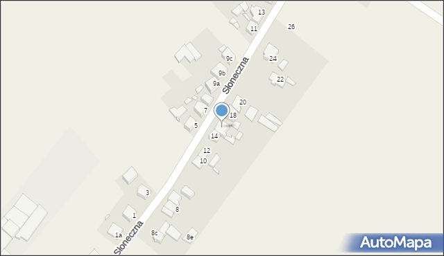 Kiełczewo, Słoneczna, 16, mapa Kiełczewo