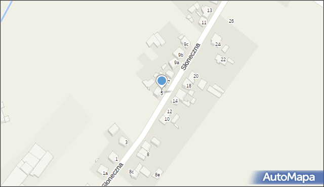 Kiełczewo, Słoneczna, 5, mapa Kiełczewo