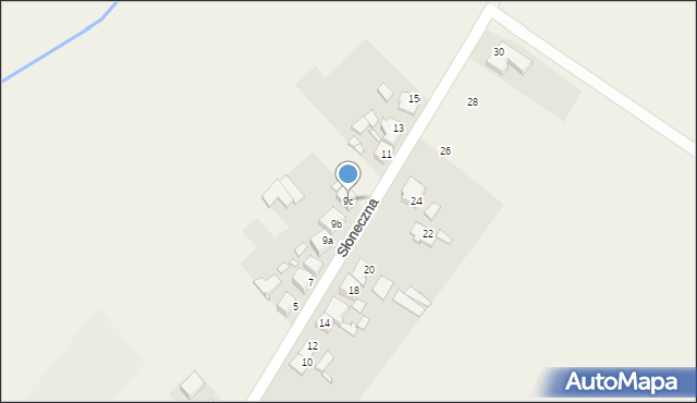 Kiełczewo, Słoneczna, 9c, mapa Kiełczewo