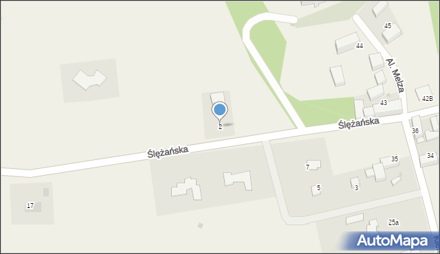 Kiełczyn, Ślężańska, 2, mapa Kiełczyn