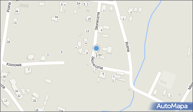 Kisielice, Słoneczna, 2, mapa Kisielice