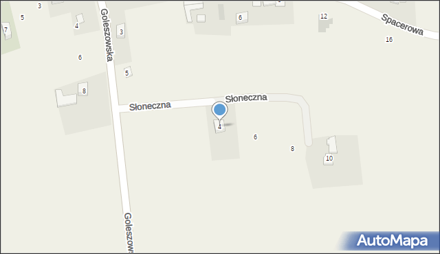 Kisielów, Słoneczna, 4, mapa Kisielów