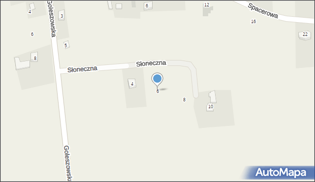 Kisielów, Słoneczna, 6, mapa Kisielów