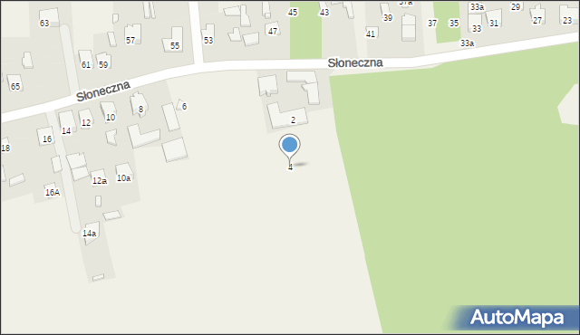 Klembów, Słoneczna, 4, mapa Klembów