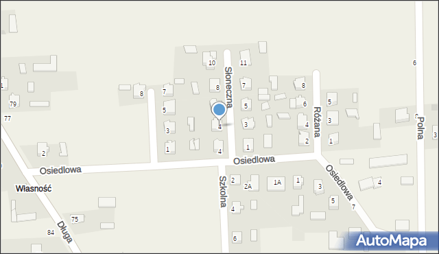 Kłoczew, Słoneczna, 4, mapa Kłoczew