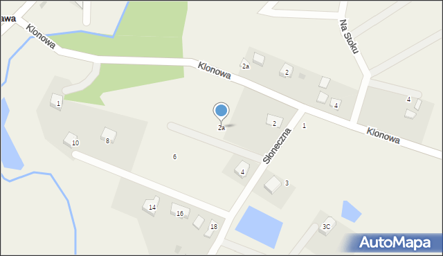 Kłodawa, Słoneczna, 2a, mapa Kłodawa
