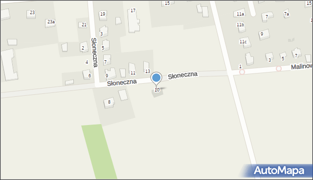 Kmiecin, Słoneczna, 10, mapa Kmiecin