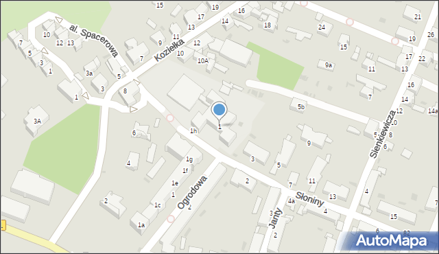 Knurów, Słoniny Antoniego, 1, mapa Knurów