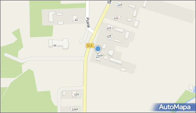 Kodeń, Sławatycka, 127, mapa Kodeń