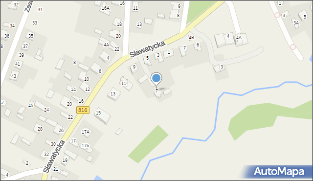 Kodeń, Sławatycka, 7, mapa Kodeń