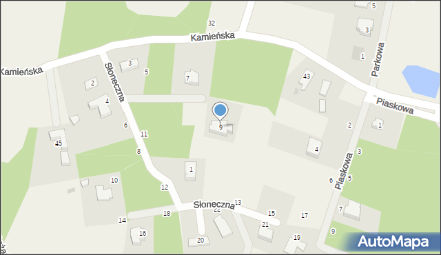 Koleczkowo, Słoneczna, 9, mapa Koleczkowo