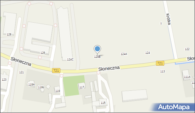 Kolonia Lesznowola, Słoneczna, 124B, mapa Kolonia Lesznowola