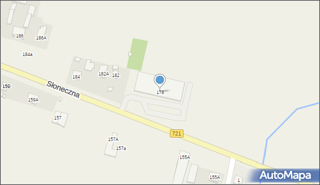 Kolonia Lesznowola, Słoneczna, 178, mapa Kolonia Lesznowola