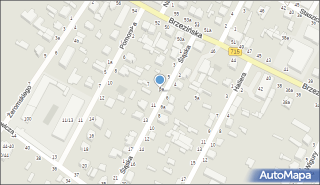 Koluszki, Śląska, 9, mapa Koluszki