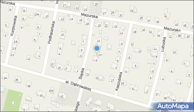 Komorów, Śląska, 6, mapa Komorów