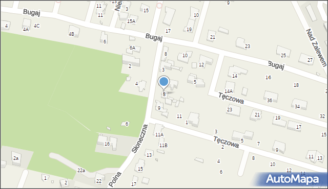 Komorów, Słoneczna, 8, mapa Komorów