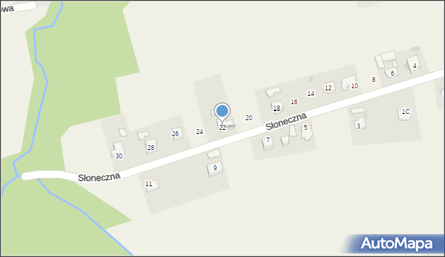 Kończyce Wielkie, Słoneczna, 22, mapa Kończyce Wielkie