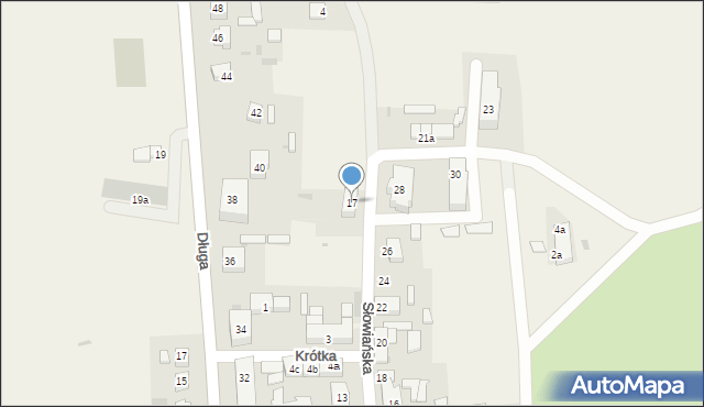 Kondratowice, Słowiańska, 17, mapa Kondratowice