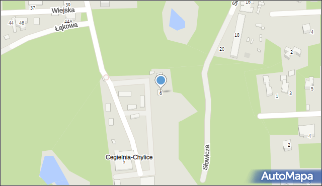 Konstancin-Jeziorna, Słowicza, 6, mapa Konstancin-Jeziorna