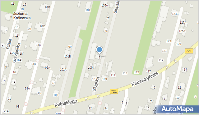 Konstancin-Jeziorna, Słupska, 3, mapa Konstancin-Jeziorna
