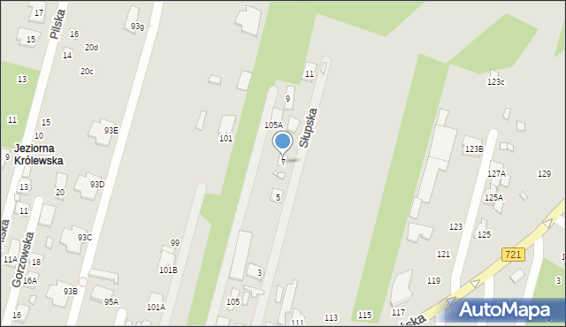 Konstancin-Jeziorna, Słupska, 7, mapa Konstancin-Jeziorna