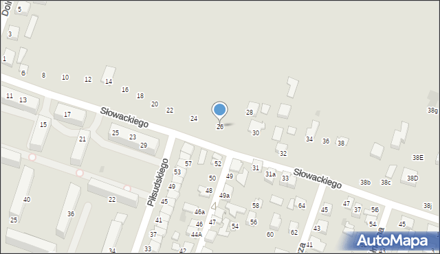 Konstantynów Łódzki, Słowackiego Juliusza, 26, mapa Konstantynów Łódzki