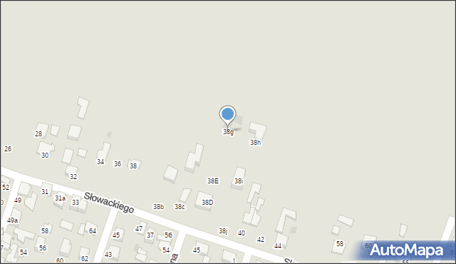 Konstantynów Łódzki, Słowackiego Juliusza, 38g, mapa Konstantynów Łódzki