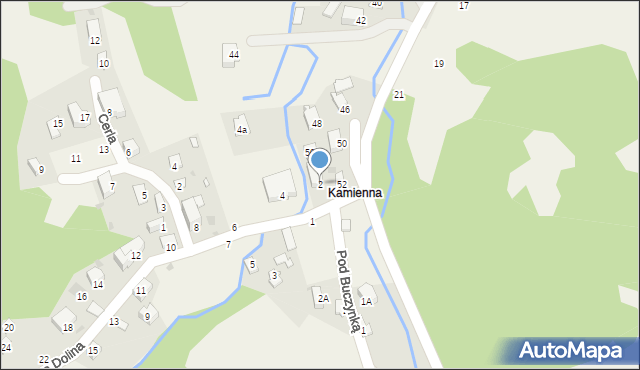 Korbielów, Ślepa Dolina, 2, mapa Korbielów