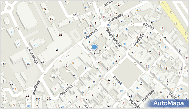 Kościerzyna, Słodowa, 2, mapa Kościerzyna