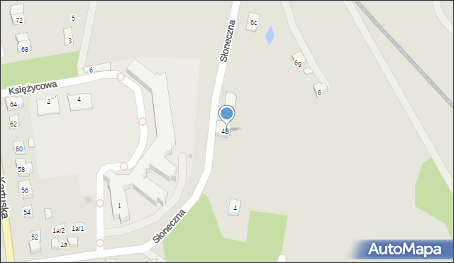 Kościerzyna, Słoneczna, 6a, mapa Kościerzyna