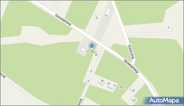 Kosewko, Słowiańska, 41, mapa Kosewko