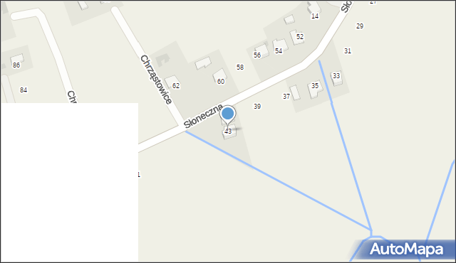 Kossowa, Słoneczna, 43, mapa Kossowa