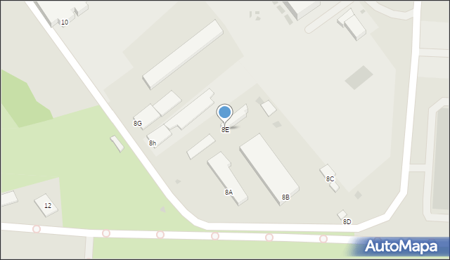 Koszalin, Słowiańska, 8E, mapa Koszalina