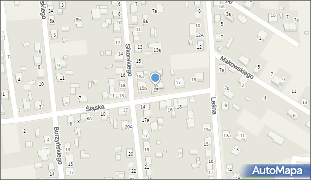 Koszęcin, Śląska, 15, mapa Koszęcin