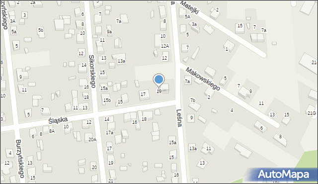 Koszęcin, Śląska, 19, mapa Koszęcin