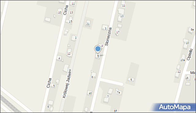 Koszęcin, Słoneczna, 5, mapa Koszęcin