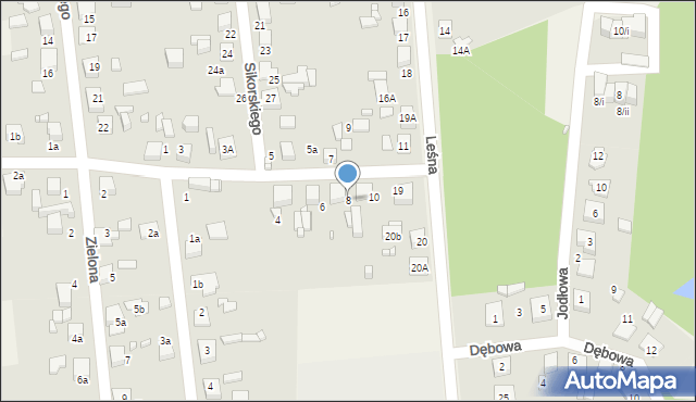 Koszęcin, Słowackiego Juliusza, 8, mapa Koszęcin