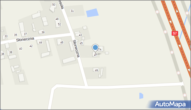 Kotorydz, Słoneczna, 47, mapa Kotorydz