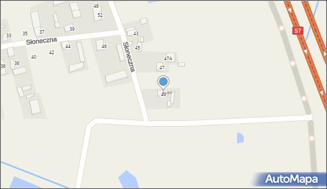 Kotorydz, Słoneczna, 49, mapa Kotorydz