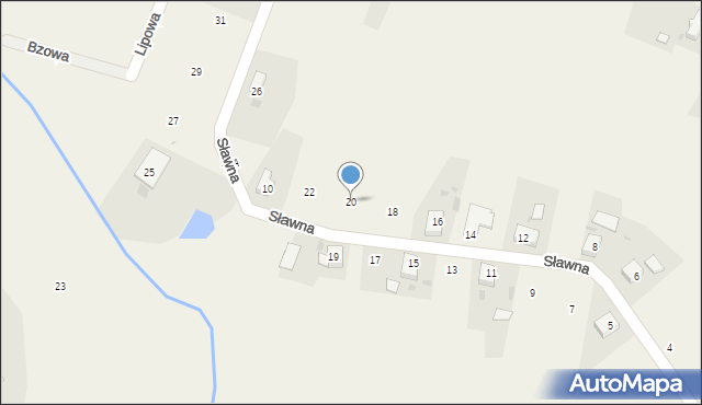 Kotowice, Sławna, 20, mapa Kotowice