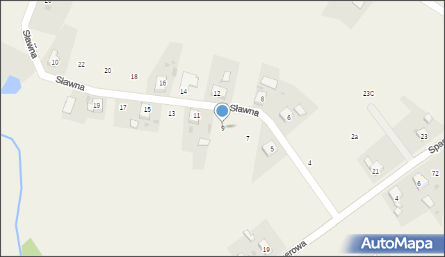 Kotowice, Sławna, 9, mapa Kotowice