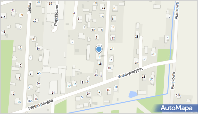 Kotuń, Słoneczna, 1, mapa Kotuń