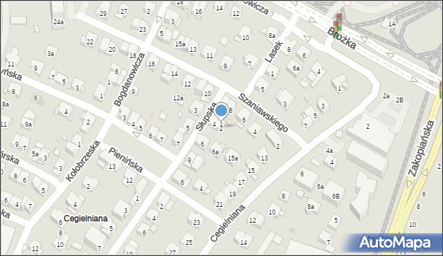 Kraków, Słupska, 2, mapa Krakowa