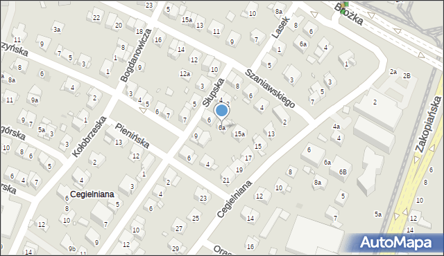 Kraków, Słupska, 6a, mapa Krakowa