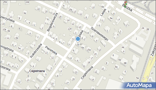 Kraków, Słupska, 6, mapa Krakowa