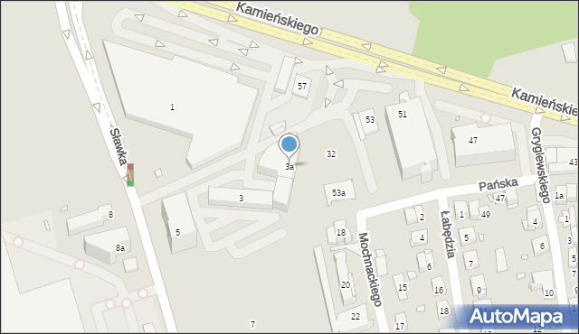 Kraków, Sławka Walerego, 3a, mapa Krakowa