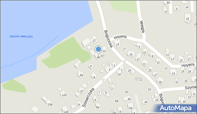 Kraków, Ślósarczyka Leona, 4a, mapa Krakowa